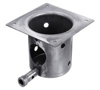 Olla de fuego de repuesto para parrillas de pellets Traeger, caja de combustión de hierro estirado de 127 x 127 mm con revestimiento antioxidante, cámara de combustión para reparación y mantenimiento