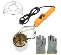Olla de fusión de plomo de mano, horno de fusión portátil, crisol para soldadura, olla de soldadura rápida de 3-8 min, capacidad 500/1500/3000 g, para fundir estaño, plomo y manualidades metálic 150W