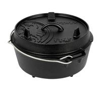 Petromax Olla holandesa ft0.5 para todo tipo de fuegos y parrillas, horno, hornillo de gas y fuego abierto, listo para usar sin quemar, 0,56 litros