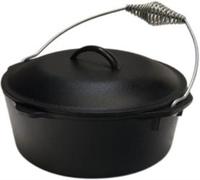 Olla De Hierro Fundido Precondimentada Lodge L12D03 De 9 Cuartos Con Tapa
