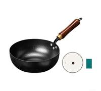 Olla de hierro martillado para cocinas domésticas y recetas de comida para bebés, construcción de hierro fundido sin forro, apoyo a la salud consciente y cocción baja en aditivos (26 ollas revueltas)