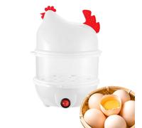 Olla de huevos - Olla de cocción lenta de huevos práctica con función de vapor,Molde en forma de pollo de doble etapa para tortillas, albóndigas y accesorios de cocina