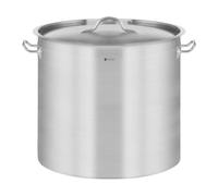 Royal Catering Olla De Inducción Cacerola Profesional RCST-21E3 (Con Tapadera, Acero Inoxidable, Bordes Antigoteo, Fondo de 4.1 mm, 20 Litros)