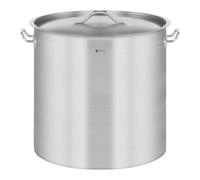 Royal Catering Olla De Inducción Cacerola Profesional RCST-36LI4.1 (Con Tapadera, Acero Inoxidable, Bordes Antigoteo, Fondo de 4.6 mm, 36 Litros)