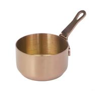 Olla de leche de acero inoxidable cacerola pequeña para salsa de salsa, mantequilla derretida con mango largo, antiadherente, mini sartén de cocina para cocina, estufa, gas, inducción eléctrica, plata
