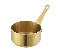 Olla de leche de acero inoxidable cacerola pequeña para salsa de salsa, mantequilla derretida con mango largo, antiadherente, mini sartén de cocina para cocina, estufa, gas, inducción eléctrica, plata