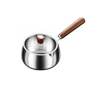 Olla de leche de acero inoxidable para estufas compatibles con inducción, diseñada para calentar chocolate y preparar salsas (700 ml)