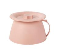 Olla de levadura - 13,6 cm/5,35 pulgadas, mango urinario | El bote con tapa y mango Spittoon - Portátil | para hombres mujeres jóvenes marido hija hijo esposa niños familia amigos adolescentes