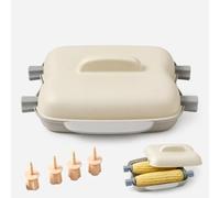 Olla de maíz para microondas, vaporizador de maíz para microondas, vaporizador portátil de grado alimenticio con tapa para verduras, utensilios de cocina para microondas, 2 mazorcas de maíz