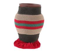Olla de Moxibustión Portátil Manual Roja de Barro Rojo | Funda de Tela, Múltiples Orificios y Rejilla Anti Ceniza, para Abdomen y Piernas Color Aleatorio Estilo Aleatorio