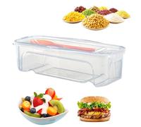 Olla de pasta para microondas - Caja hermética para cocinar fideos espaguetis | Contenedores organizadores de | Cuencos para mezclar | Contenedores de frutas