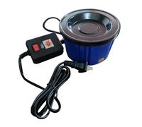 Olla de pegamento termofusible de 80 ml, temperatura ajustable, 140-220 °C, olla profesional con base antideslizante para manualidades y extensiones de cabello