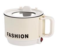 Olla de ramen, mini olla eléctrica para dormitorio, vaporizador para una persona con interior antiadherente, mango plegable, control de temperatura, ideal para fideos instantáneos, olla caliente