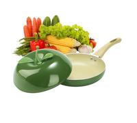 Olla de salsa con tapa, para verduras y frutas de cocción lenta, de cocción lenta con tapa, para inducción, hornillo de cocina, placa de cocción, freír, cocinar, estofar