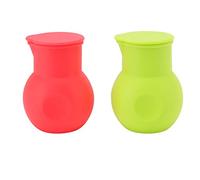 Olla de Silicona para Calentar Chocolate, 2 Uds., Divisor de Crisol de Chocolate Rojo Y Verde, Crisol de Chocolate