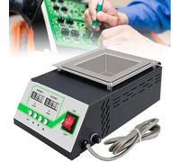 Olla de soldadura eléctrica, kit de olla de fusión digital de titanio con doble pantalla, rango de temperatura de 30-600 °C y precisión de 0,1 °C para tareas de soldadura de precisión