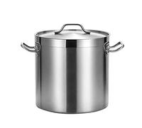 Olla de sopa acero inoxidable 304 espesada con tapa for uso comercial doméstico(17 Litres)