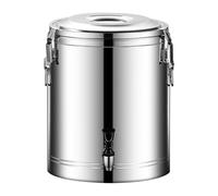 Olla de sopa aislada de acero inoxidable, gran capacidad, 10 L, excelente sellado para calor y frío, tapa extraíble