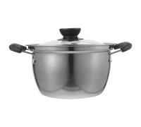 Olla de Sopa con Doble Asa de Acero Inoxidable para Cocina
