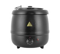Olla de sopa eléctrica de acero inoxidable de gran capacidad, calentador de sopa, temperatura ajustable, para cocina, restaurante, cafetería, reunión familiar