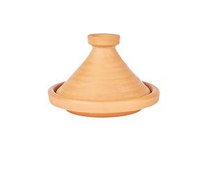 Olla de tajín marroquí para cocinar, cacerola sin esmaltar, Aladin, diámetro de 35 cm, para 6-8 personas, incluye recetas e instrucciones de uso, original olla de barro alfarera a mano de Marruecos