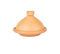 Olla de tajín marroquí para cocinar, sin esmaltar, de 31 cm para 3-5 personas, incluye recetas e instrucciones de uso, olla de barro original hecha a mano de Marruecos