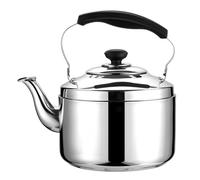 Olla de Té con Silbato Clásica - Acero Inoxidable 304 para Todos los Tipos de Estufa - Mango Ergonómico & Silbato Fuerte(5L)