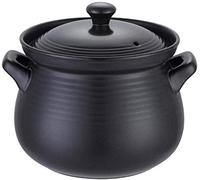 Olla de terracota para guiso - Cacerola de arcilla para una rápida conducción del calor, calefacción uniforme, alta horro de energía, capacidad de 3 litros