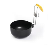 Olla de vapor plegable de acero inoxidable 304, antiadherente, redonda, con mango de silicona resistente al calor, ahorra espacio, mango plegable, vaporizador para cocinas pequeñas, olla profunda de