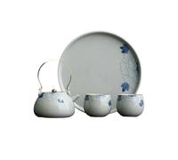 Olla doméstica simple con dos tazas de mango de té Kung Fu