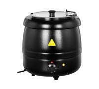 Olla eléctrica - 10 L - 400 watt - negra | Royal Catering