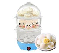 Olla Eléctrica Para Huevos | Cocedor De Huevos De 3 Niveles Con Autoapagado,Máquina de Cocinar al Vapor Multiusos para Cocina