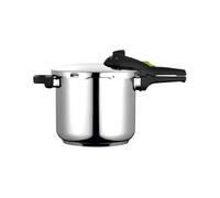 Fagor Olla a presión Rapid Xpress 8L–Acero inox, inducción, fondo IMPAKSTEEL, 5 sistemas, 2 niveles
