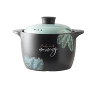 Olla for estofado de cazuela, olla for sopa resistente a altas temperaturas, grande cerámica, for, for a Gas con fuego abierto for el hogar Para Todo Tipo De Estufas(6 liter casserole)