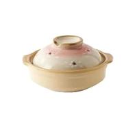 Olla for sopa, cazuela de barro, cacerola cerámica, olla for, sartén resistente a altas temperaturas for cocina Para Todo Tipo De Estufas(Beige01)