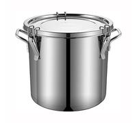 Olla for sopa espesa de acero inoxidable 304, olla hermética, tanque de almacenamiento con tapa sellada, for cocina de gas/cocina de inducción(30cmx30cm(20L))