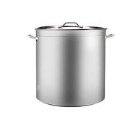 Olla for sopa redonda gruesa comercial, cubo for carne estofada con fondo compuesto