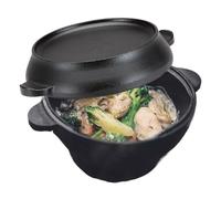 Olla holandesa de hierro fundido, utensilios de cocina para horno holandés, olla pequeña, utensilios de cocina resistentes, horno holandés para hornear, olla de pan de hierro fundido, horno