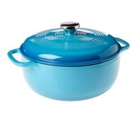 Olla holandesa Lodge de hierro fundido esmaltado de 6 cuartos con tapa, asas dobles, apta para horno hasta 500? Para usar en la estufa - Ϊselo pa