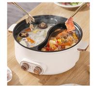 Olla Hot Pot Induccion Interruptor de Doble Control DesconexióN AutomáTica,6.5L