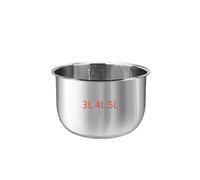 Olla Interior De Acero Inoxidable 304 For Arrocera, Olla Interior Gruesa 3L4L5L FS3010/70, Compatible Con Midea(5L 23.7X14.5)