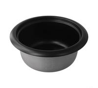 Olla interior de aleación de aluminio para arrocera de 1,5 L y 2 L, cuenco de repuesto antiadherente con escala para cocina, hornear, sopa, accesorio de forro portátil plateado (1,5 L)