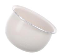 Olla Interior de Cerámica 2l para Arrocera, Semiesférica Extraíble | Recambio Blanco Esmalte Antiadherente, Limpieza Fácil, para Porciones Familiares y Gachas