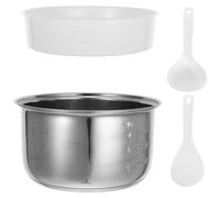 Olla Interior para Olla Arrocera 3l de Acero Inoxidable 304 | Repuesto para Cocinar Arroz y Sopa, Acabado Plata, Limpieza Fácil, Diseño Fino y Uso Diario