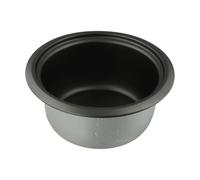Olla interna antiadherente de la olla arrocera 1L Reemplazo de aluminio | Cuerpo de aleación de aluminio, acabado plateado, diseño ligero, 23x23x10cm, construcción