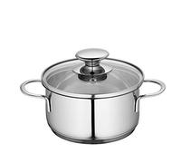 Olla Küchenprofi 2370702814 de acero inoxidable con tapa de cristal || Inducción