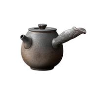 Olla lateral retro de cerámica de 260 ml para el hogar, Kung Fu, cerámica gruesa china