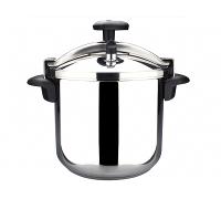 Magefesa Star Recta - Olla Express Tradicional 14L, Acero Inoxidable 18/10, para Todo Tipo de Cocinas, Inducción, 3 Sistemas de Seguridad