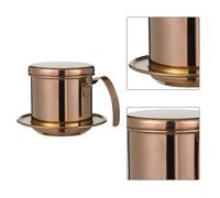 Olla Moka de acero inoxidable 304 diseñada para una fuerte extracción de café con área de filtro estrecha y base de agujero fino