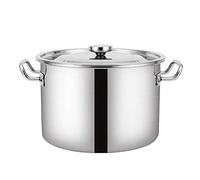 Olla para caldo/cubo de sopa, 8-58 L, comercial, cubo de sopa de acero inoxidable 304, con tapa, cubo de almacenamiento de agua, para estufa de gas/cocina de inducción (tamaño: 32 L) (15 L)